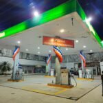 Ornamentação com balões no Posto de combustível Larco